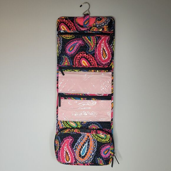 Vera Bradley Weekender Hanging Travel Organizer Twilight Paisley Makeup Bag - Picture 2 of 8